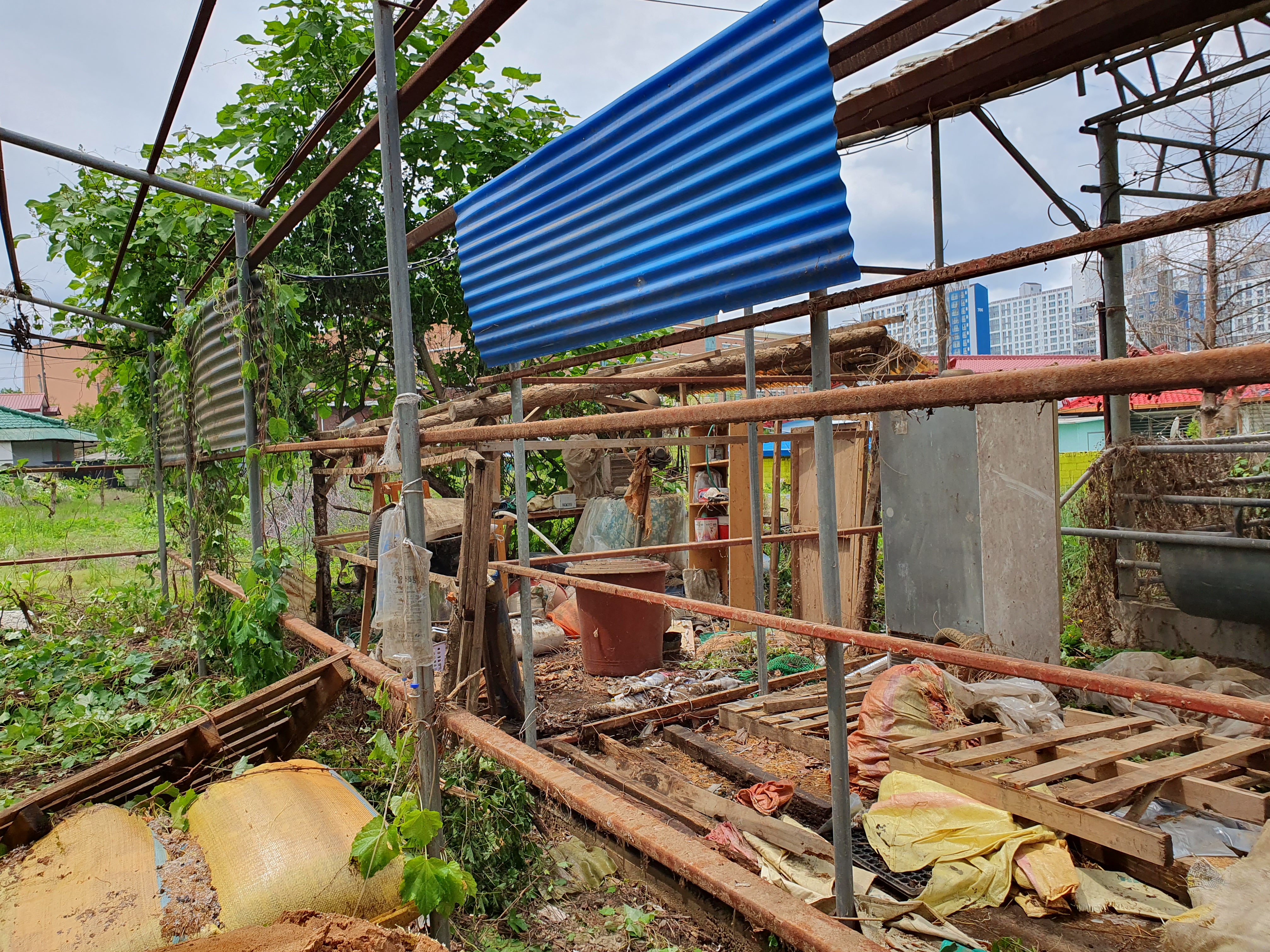 석면해체 제거 작업 후